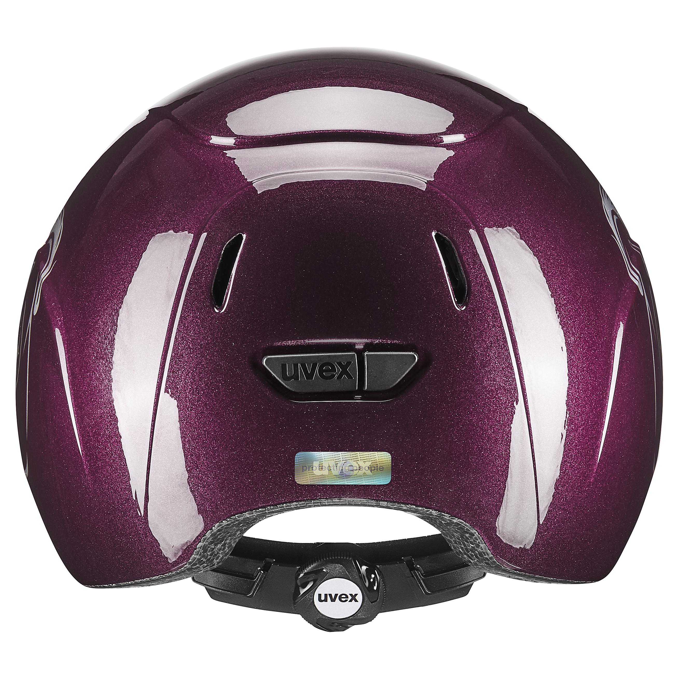 Uvex - Shiny Flower Burgundy - Adjustable Children's Riding Hat size 49-54 cm